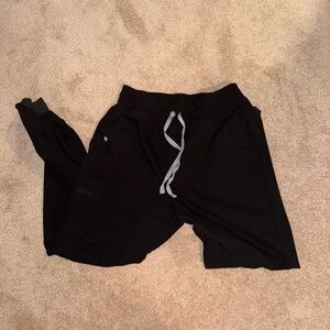 MEDIUM TALL Black - 2.0 Zamora Figs High-Waisted Joggers